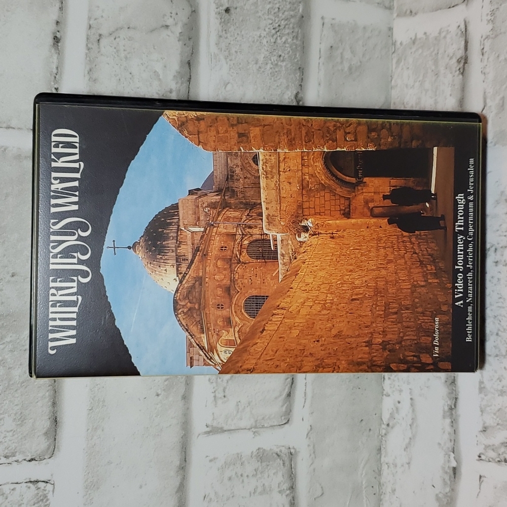 Where Jesus Walked VHS Journey Through Bethlehem, Nazareth, Jericho, Jerusalem